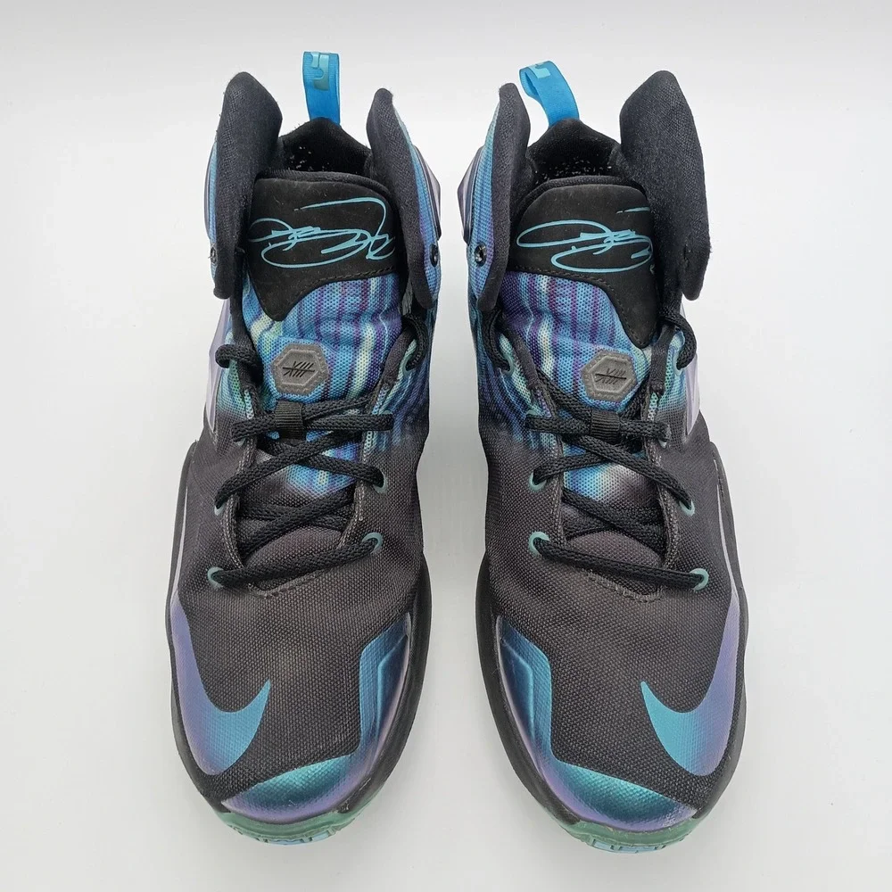 Nike LeBron James 13 XIII Blue Black Shoes‎ Boys Size 7Y Sneakers